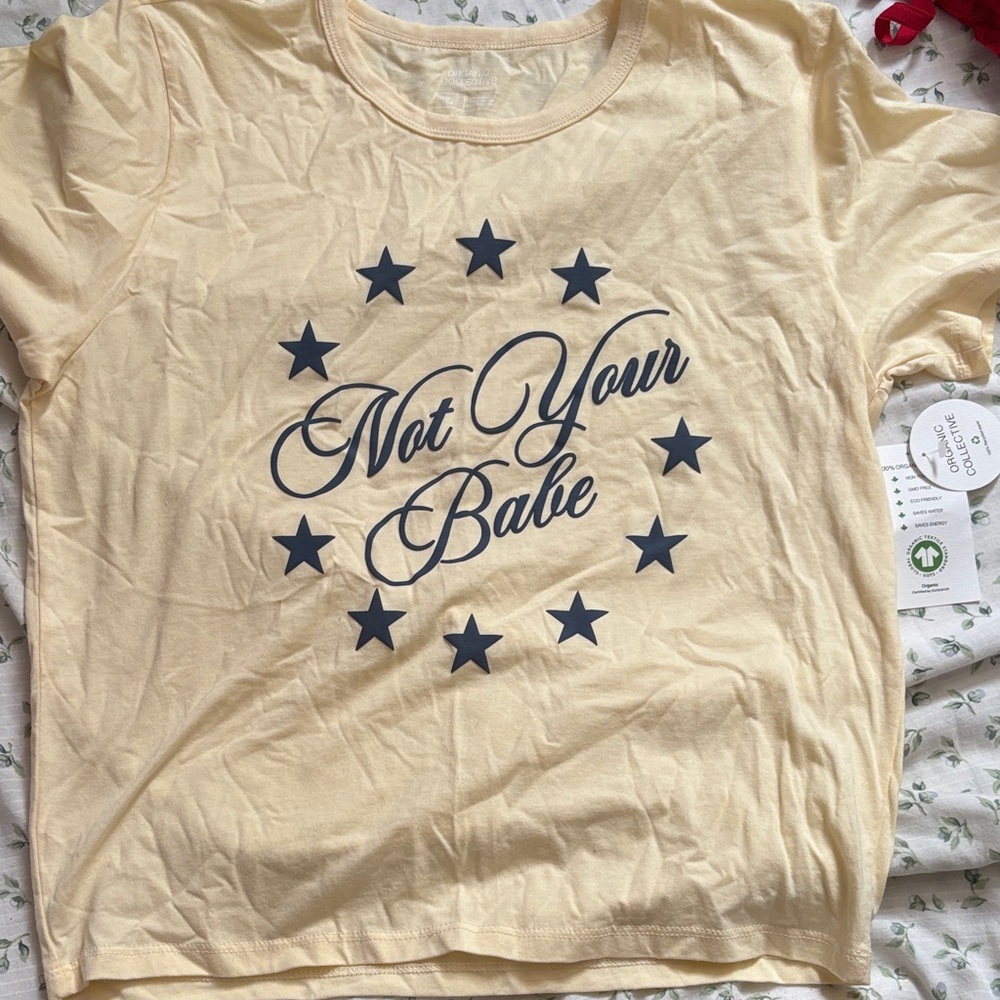 Not Your Babe Graphic Tee - Cream